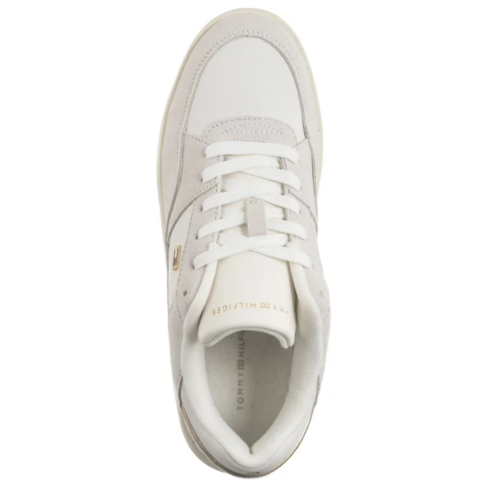 Buty Sportowe Tommy Hilfiger Essential Basket Sneaker Ecru FW0FW08456 YBL – zdjęcie 6