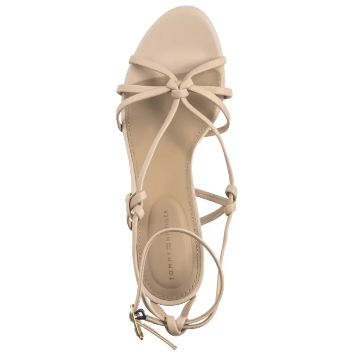 Sandały Tommy Hilfiger Leather Knots Wedge Sandal Misty Blush FW0FW08417 TRY – zdjęcie 6