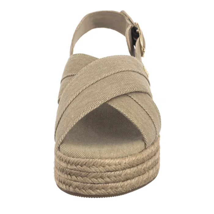 Sandały Tommy Hilfiger Denim Espadrille Platform Sandal Horseradish FW0FW08669 ACC – zdjęcie 4