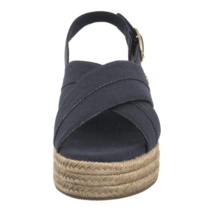 Sandały Tommy Hilfiger Denim Espadrille Platform Sandal Space Blue FW0FW08669 DW6 – zdjęcie 4
