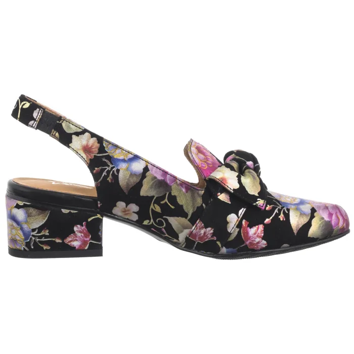 Sandały Maciejka Czarne w Kwiaty N6539-43/00-1 – zdjęcie 2