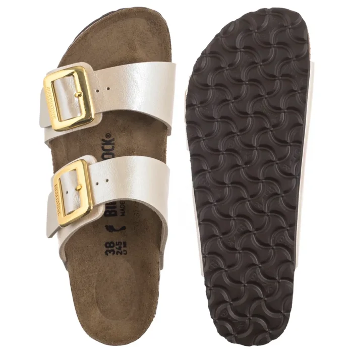 Klapki Birkenstock Sydney Cushion Buckle Graceful Pearl White 1029492 – zdjęcie 5
