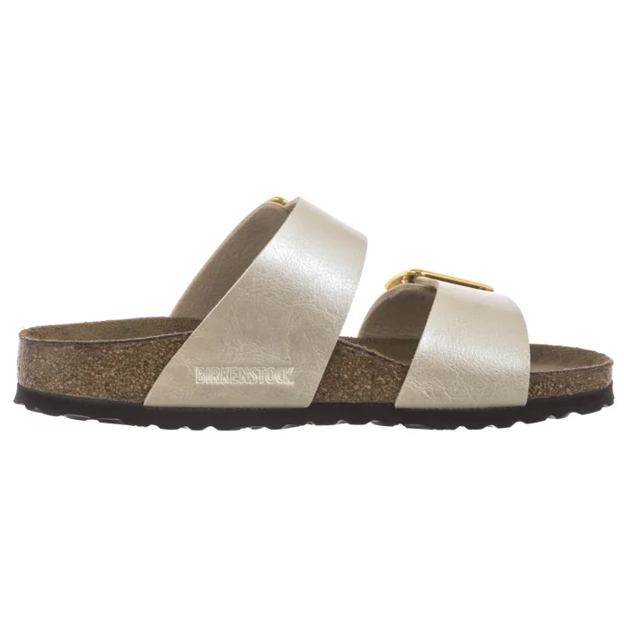 Klapki Birkenstock Sydney Cushion Buckle Graceful Pearl White 1029492 – zdjęcie 3