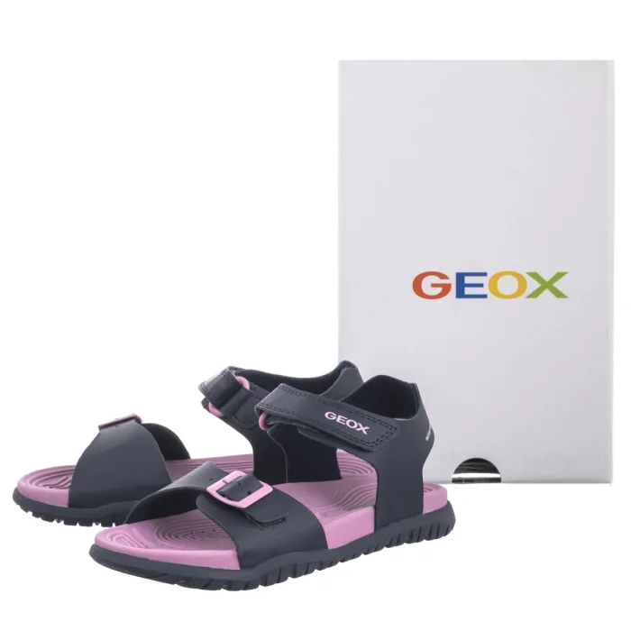 Sandałki Geox J Sandal Fusbetto G. A Navy/Fuchsia J35HQA 000BC C4268 – zdjęcie 6