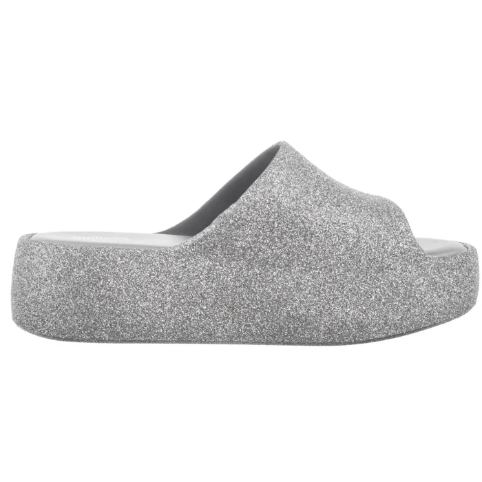Klapki Melissa Free Platform Slide Gl 36126/BF581 Glitter Grey – zdjęcie 3