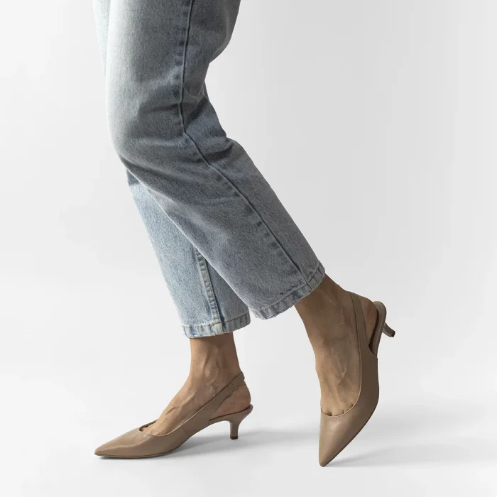 Czółenka Ryłko Beżowe B4ET6_AT _1IG – zdjęcie 3