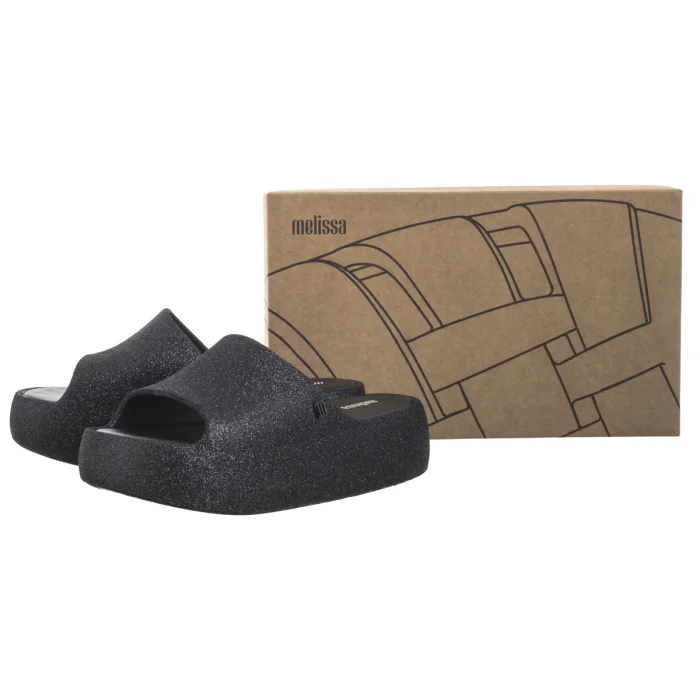 Klapki Melissa Free Platform Slide Gl 36126/BF580 Glitter Black – zdjęcie 6