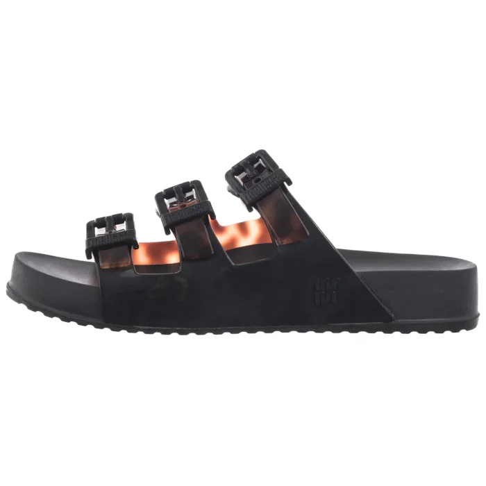 Klapki Melissa Cozy Stripes AD 35943/BC962 Black/Clear Tortoise – zdjęcie 2