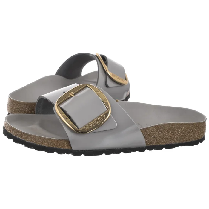 Klapki Birkenstock Madrid Big Buckle High-Shine Stone Coin 1029534 – zdjęcie 1