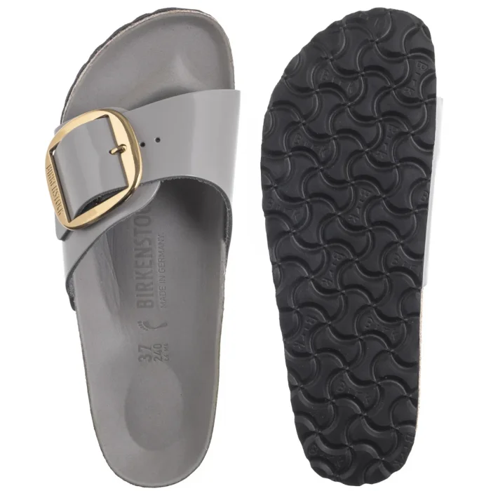 Klapki Birkenstock Madrid Big Buckle High-Shine Stone Coin 1029534 – zdjęcie 5