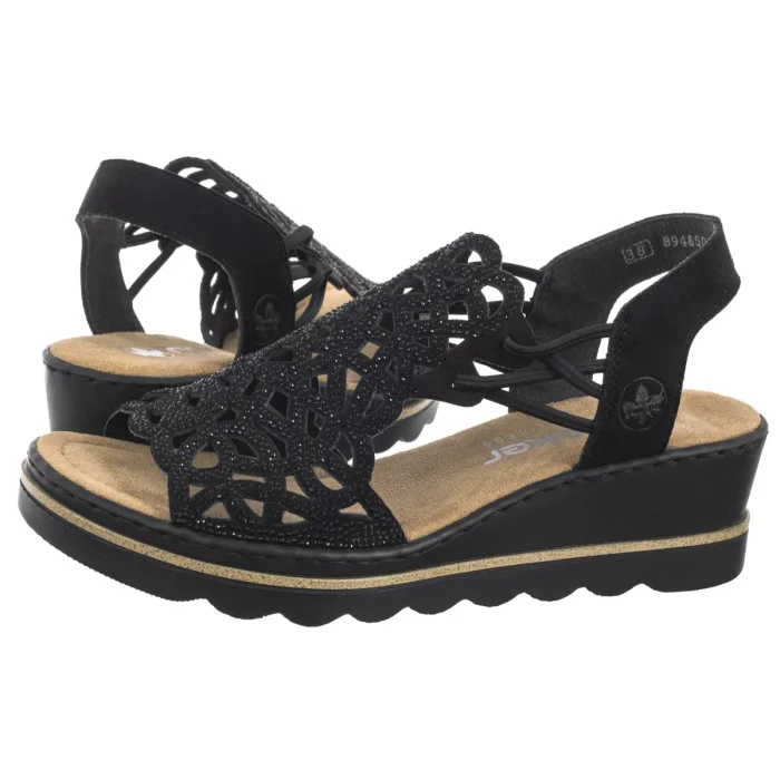 Sandały Rieker Czarne 67465-00 Black – zdjęcie 1