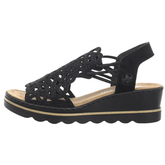 Sandały Rieker Czarne 67465-00 Black – zdjęcie 2