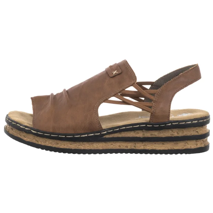 Sandały Rieker Brązowe 62962-22 Brown – zdjęcie 2