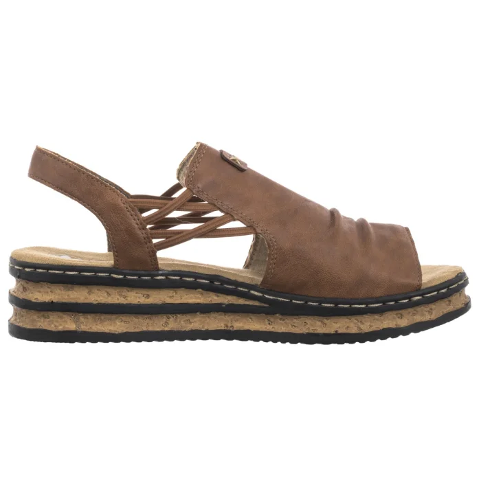 Sandały Rieker Brązowe 62962-22 Brown – zdjęcie 3