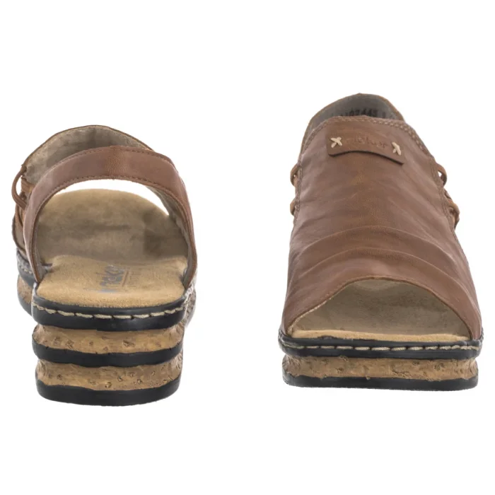 Sandały Rieker Brązowe 62962-22 Brown – zdjęcie 4