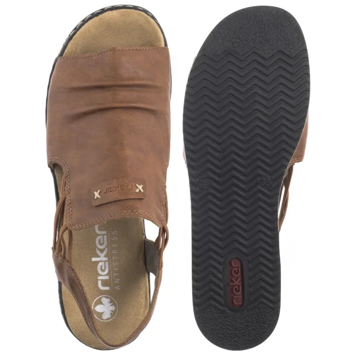 Sandały Rieker Brązowe 62962-22 Brown – zdjęcie 5