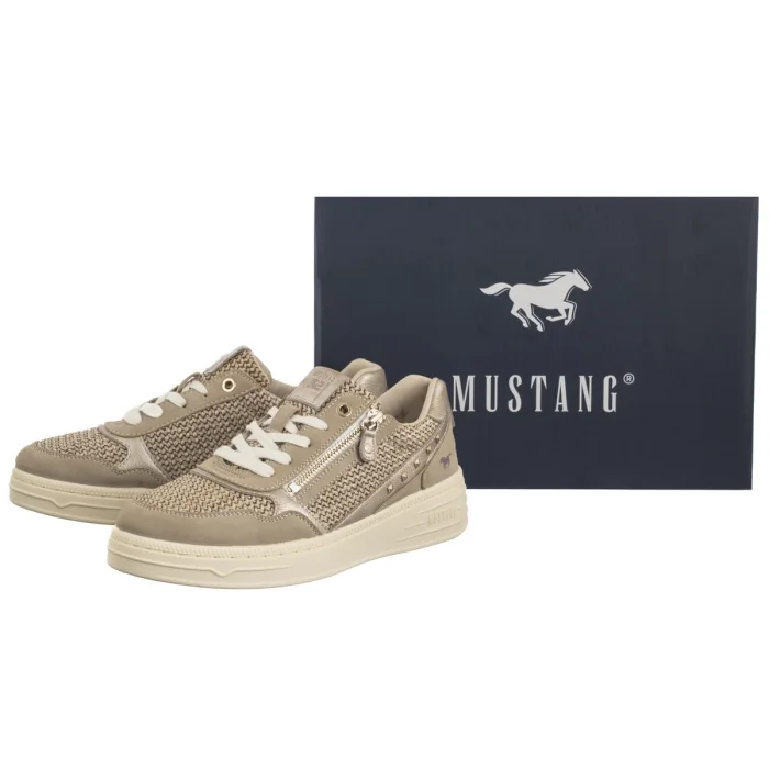 Sneakersy Mustang Beżowe 1510-302-4 – zdjęcie 6