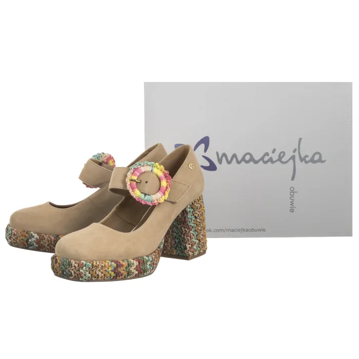 Czółenka Maciejka Beżowe 06839-04/00-1 – zdjęcie 6