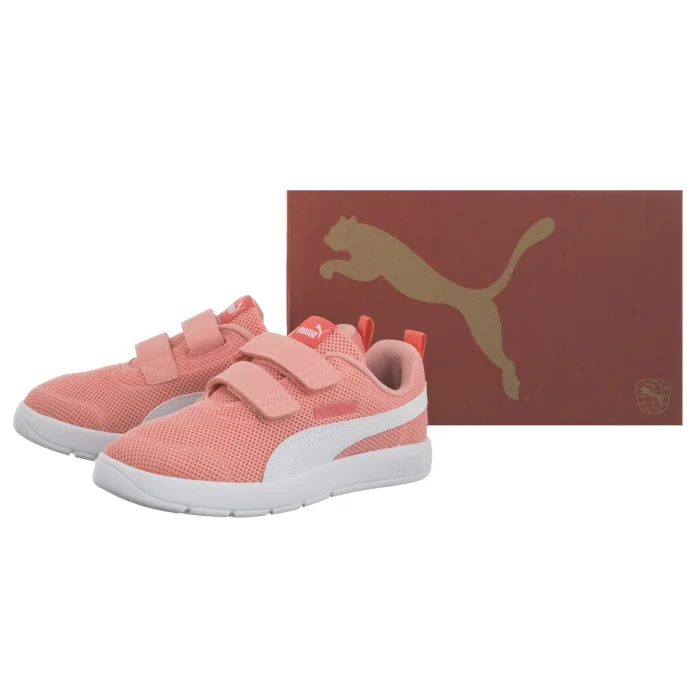Buty Sportowe Puma Courtflex V3 Mesh PS Pink Fruit-White-Peach Frost 398085-07 – zdjęcie 6