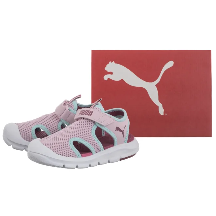 Sandałki Puma Fun Racer Sandal Mesh V Inf Rose Mauve-Port-Safe Lake 401576-03 – zdjęcie 6
