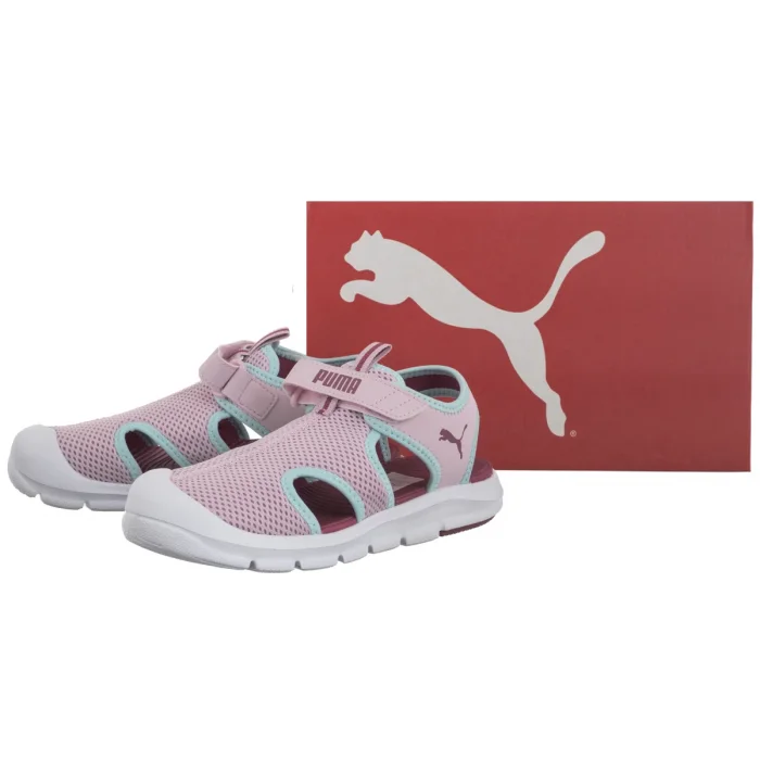 Sandałki Puma Fun Racer Sandal Mesh Vps Rose Mauve-Port-Safe Lake 401575-03 – zdjęcie 6