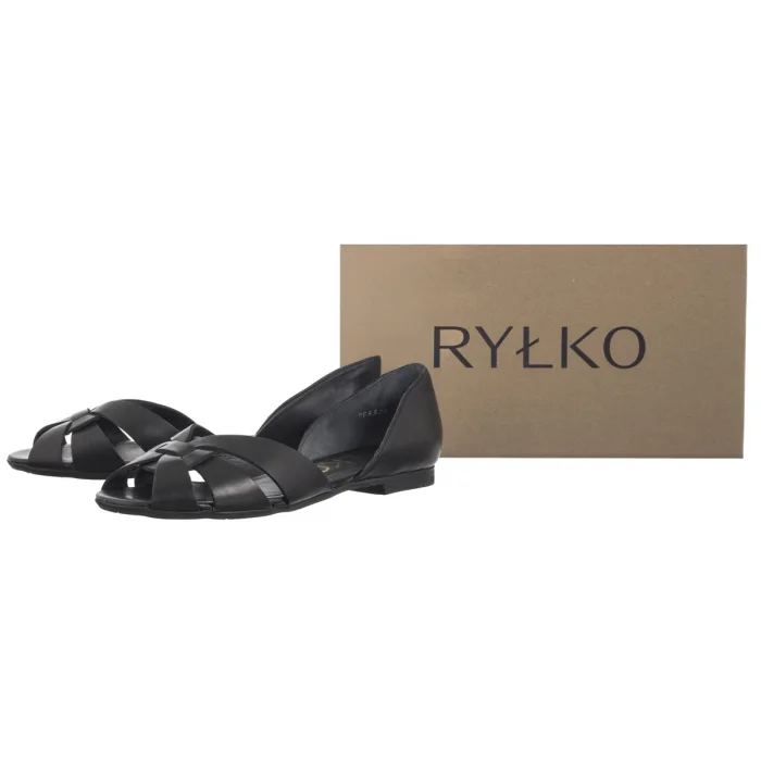 Sandały Ryłko Czarne I1KS6_A_ _980 – zdjęcie 6