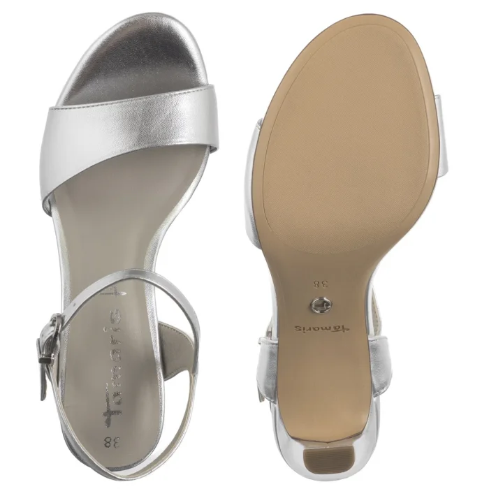 Sandały Tamaris Srebrne 1-28008-42 941 Silver – zdjęcie 5