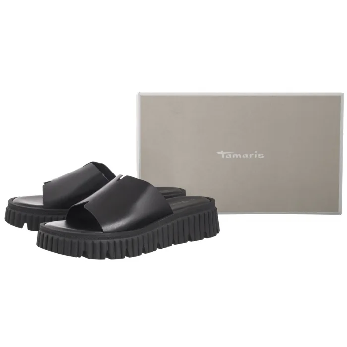 Klapki Tamaris Czarne 1-27216-44 001 Black – zdjęcie 6