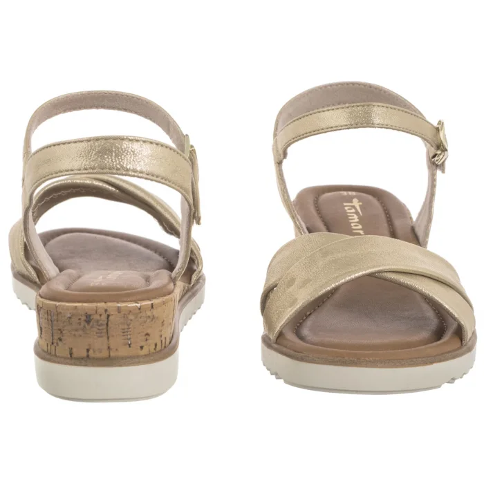 Sandały Tamaris Złote 1-28106-42 933 Light Gold – zdjęcie 4