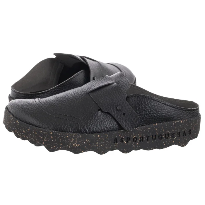 Klapki Asportuguesas Cole L Eco Leat Black P018213000 – zdjęcie 1