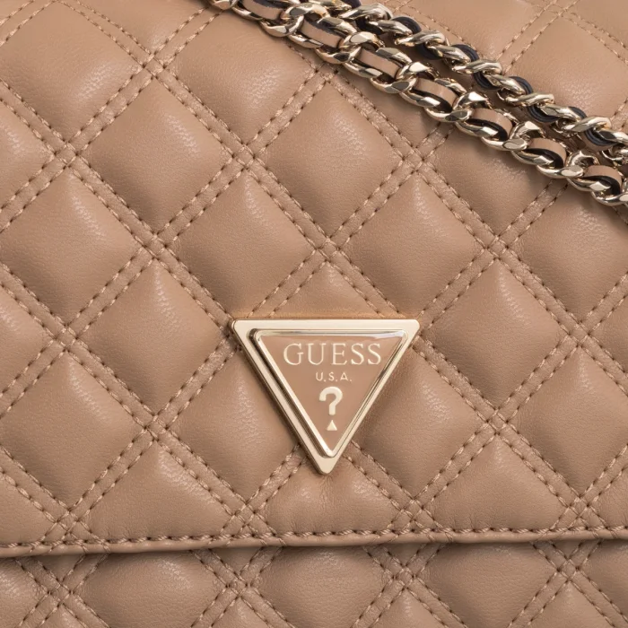 Torebka Guess Giully 2 Cmprtmnt Cnvrtble Flp HWQG87 48200 Beige – zdjęcie 4