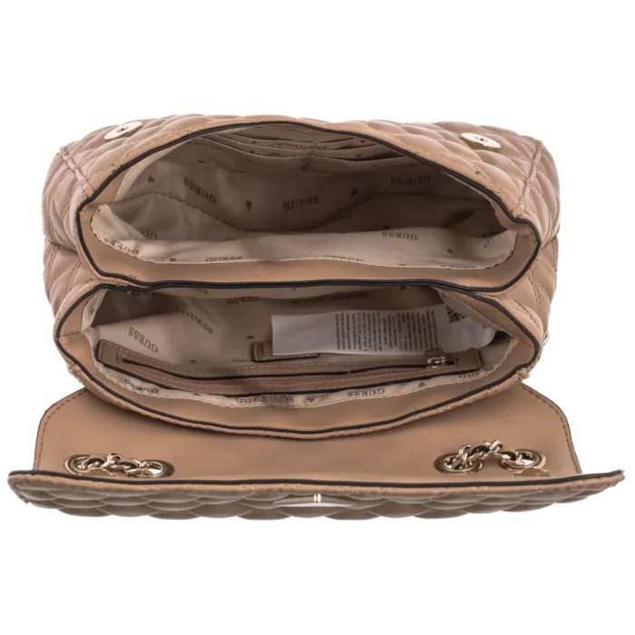 Torebka Guess Giully 2 Cmprtmnt Cnvrtble Flp HWQG87 48200 Beige – zdjęcie 6