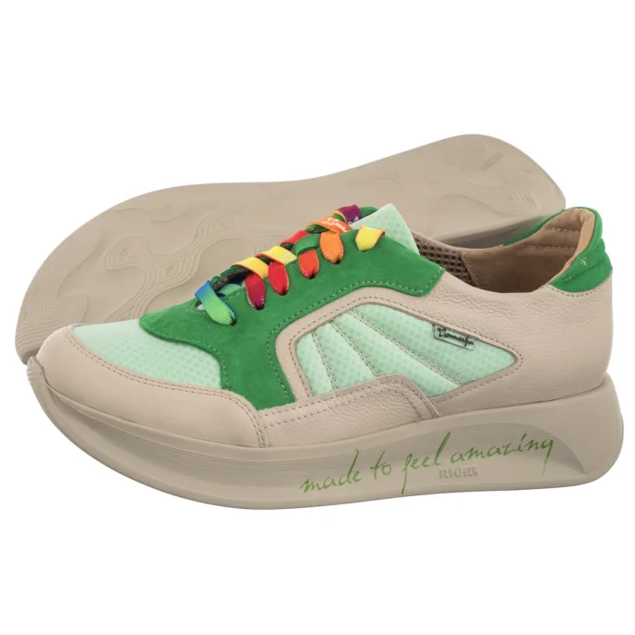 Sneakersy Maciejka Zielone+Beż 06873-09/00-7 – zdjęcie 1