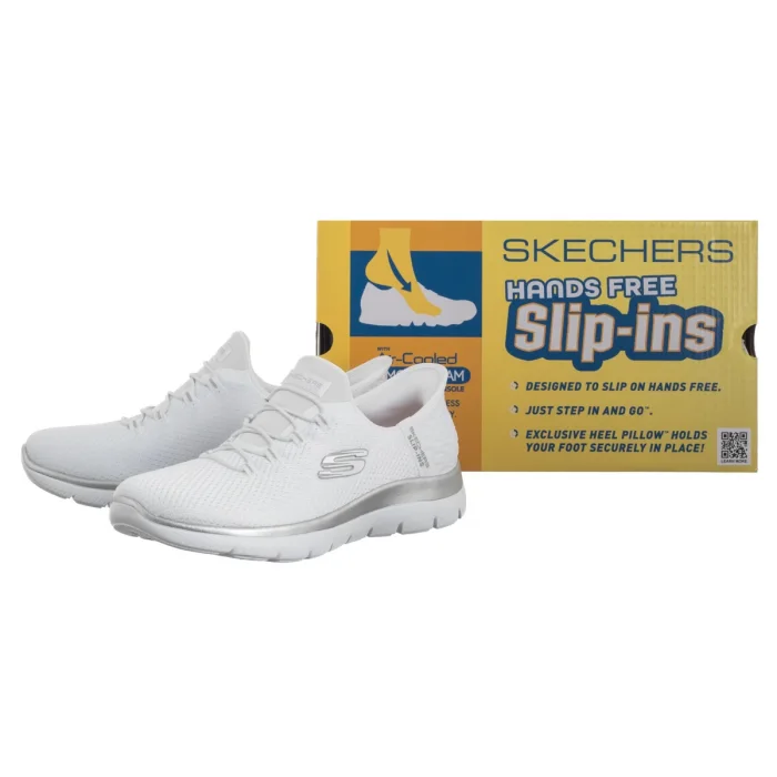 Buty Sportowe Skechers Summits Diamond Dream Slip-Ins White/Silver 150123/WSL – zdjęcie 6