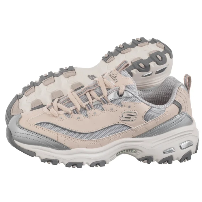Sneakersy Skechers D'Lites - Chromatic Natural/Silver 150246/NTSL – zdjęcie 1