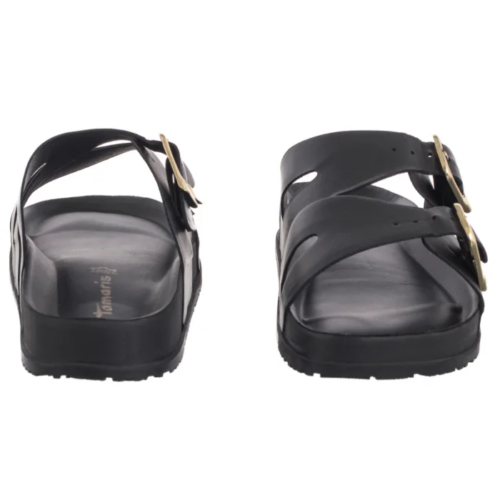 Klapki Tamaris Czarne 1-27500-44 003 Black Leather – zdjęcie 4