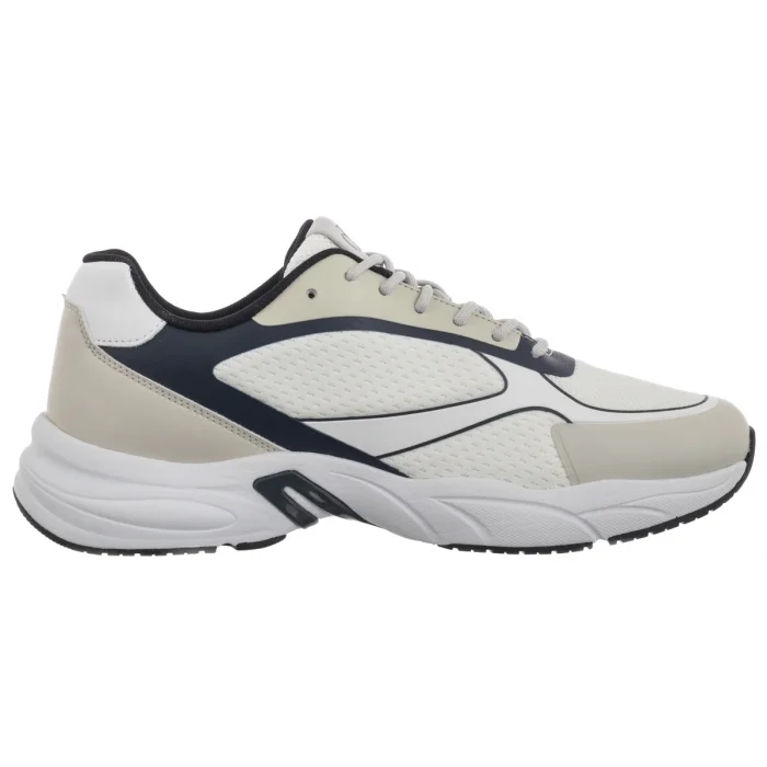 Buty Sportowe Calvin Klein Retro Tennis Low Knit Mix Bright White/Calvin Navy/Silver B YM0YM01310 0LD – zdjęcie 4