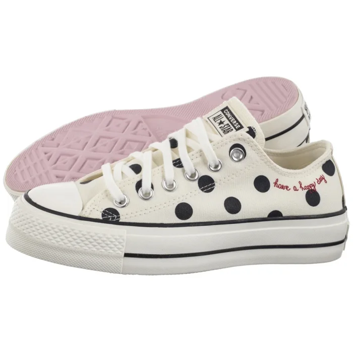Trampki Converse CTAS Lift Ox Egret/Black/Days Ahead A10689C – zdjęcie 1