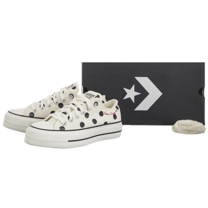 Trampki Converse CTAS Lift Ox Egret/Black/Days Ahead A10689C – zdjęcie 6