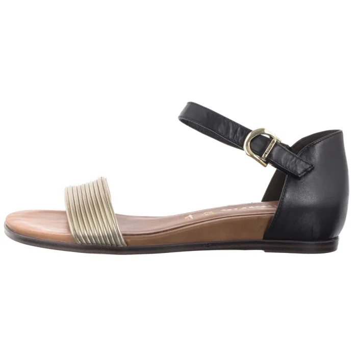 Sandały Tamaris Czarne/Złote 1-28110-42 098 Black Comb – zdjęcie 2