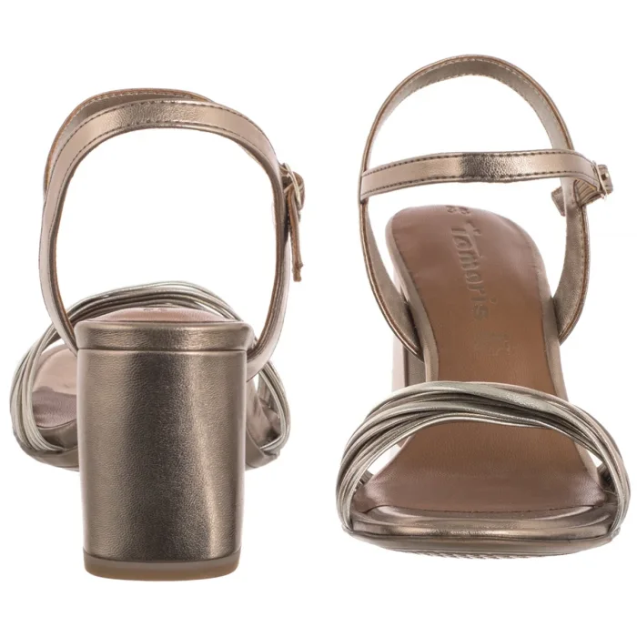 Sandały Tamaris Platynowe 1-28324-42 988 Bronce Comb – zdjęcie 4