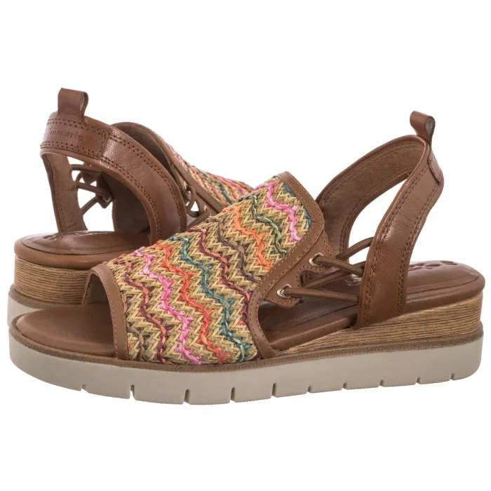 Sandały Tamaris Brązowe/Multikolor 1-28240-44 902 Multicolor – zdjęcie 1