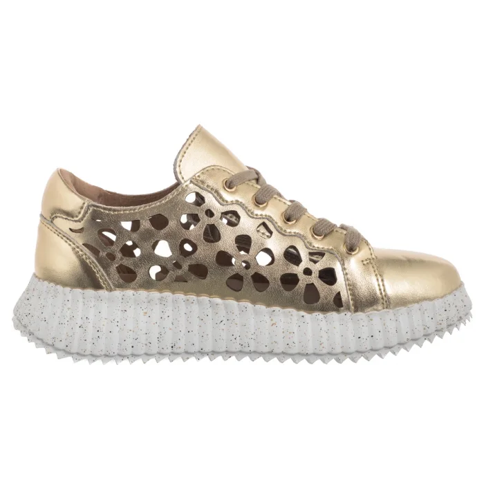 Sneakersy Artiker Złote 56C1170 – zdjęcie 3