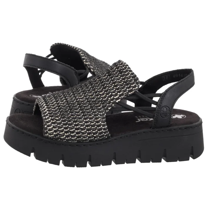 Sandały Rieker Czarne V1051-00 Black – zdjęcie 1