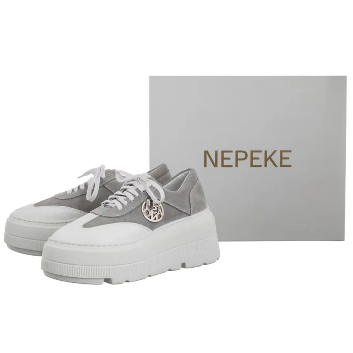 Sneakersy Nepeke Aida White/Gray – zdjęcie 5