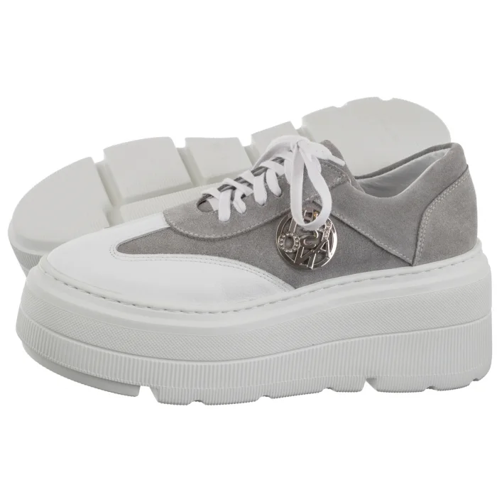 Sneakersy Nepeke Aida White/Gray – zdjęcie 1