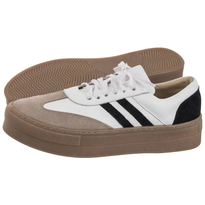 Półbuty Nepeke Goran White/Black – zdjęcie 1
