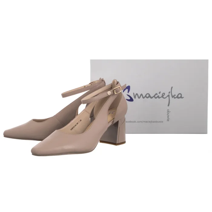 Czółenka Maciejka Beżowe K6816-04/00-1 – zdjęcie 6