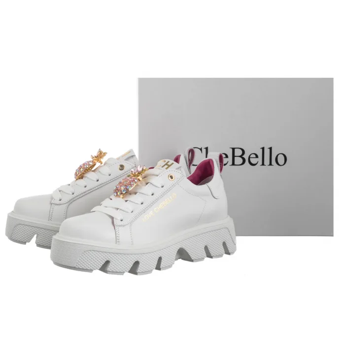 Sneakersy CheBello Białe 4651-059-000-PSK-S388 – zdjęcie 6