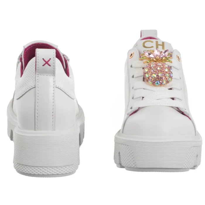 Sneakersy CheBello Białe 4651-059-000-PSK-S388 – zdjęcie 4